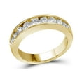 thumbnail image 2 of 14kt Yellow Gold Womens Round Diamond Band Wedding Anniversary Ring 1.00 Cttw, 2 of 2