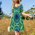thumbnail image 2 of Ngulkurrnn (Rain drop on grass) Sleeveless Dress summer dress women 2024 Summer skirt dress women summer, 2 of 6