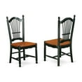 thumbnail image 4 of East West Furniture Dining Room Set Black & Cherry, QUDO9-BCH-W, 4 of 6