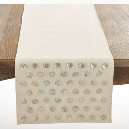 UPC 789323304582 product image for Saro Saint Croix Mother of Pearl Table Runner | upcitemdb.com