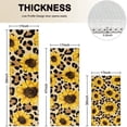 thumbnail image 4 of Beige Leopard Sunflower Pattern Kitchen Rugs Sets Of 3,Kitchen Runner Rugs Non Skid Washable,Decorative Kitchen Floor Mats for Kitchen,Sink,Laundry,17"x30"+ 17"x47" + 17"x59", 4 of 6