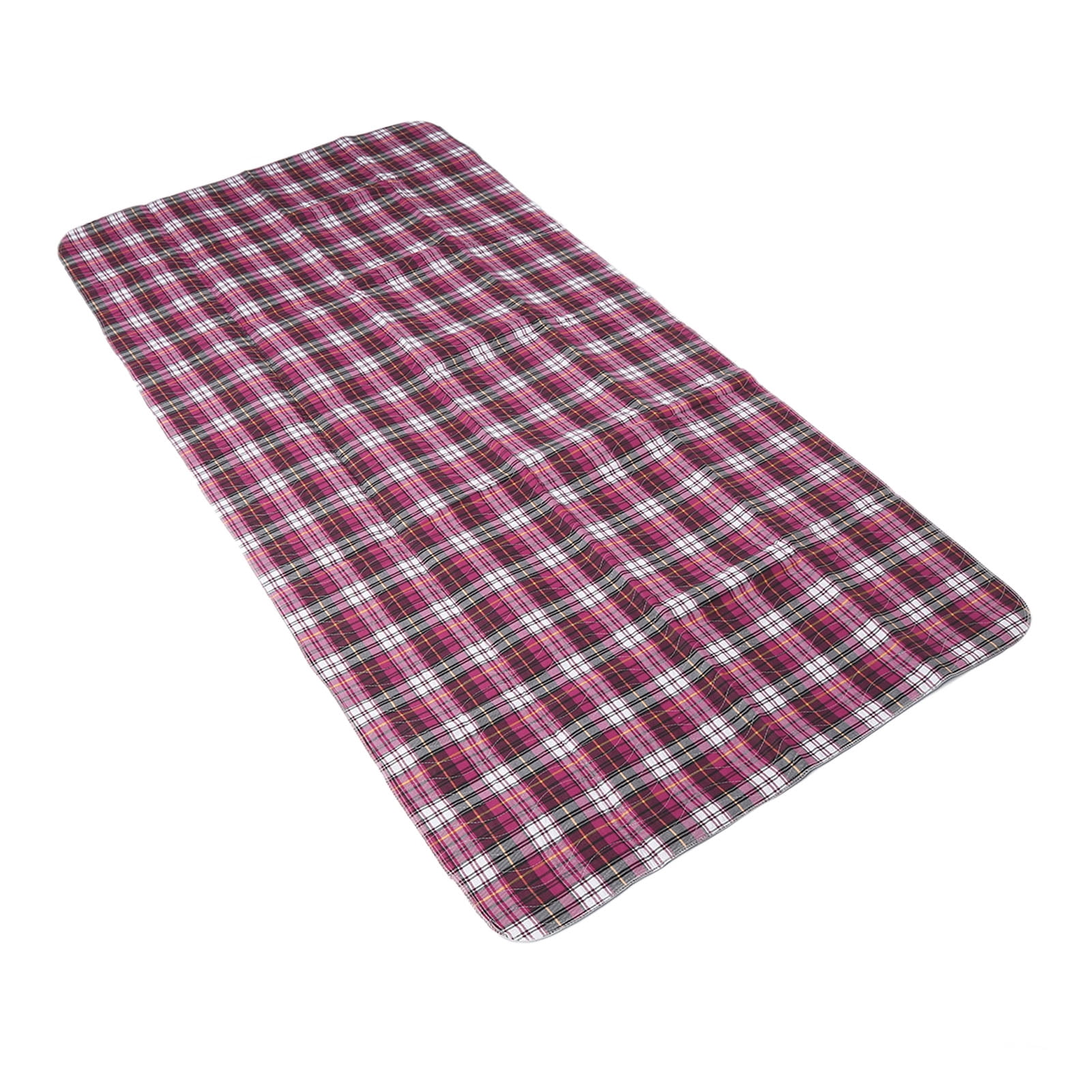 Ecoyyzn Incontinence Bed Pad Purple Plaid Washable Reusable Heavy