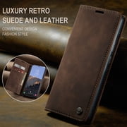 Galaxy S23 5G Wallet Case, TECH CIRCLE PU Leather Flip Folio Case with Card Holders RFID Blocking Kickstand Shockproof TPU Inner Shell Phone Cover for Samsung Galaxy S23 6.1 inch 2023, Coffee
