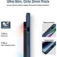 thumbnail image 4 of Liquid Silicone Case for iPhone 14, [True Liquid Silicone] [Anti Fingerprint] 4 Layer Phone Case Protective Cover, Full Coverage Around Camera & Built-in Microfiber, 6.1", Dark Blue, 4 of 15