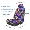 thumbnail image 3 of Daiia Paint Butterflies Printed Car Seat Cover - Waterproof & Sweatproof - Universal Fit, Machine Washable, Non-Slip - Seat Protector for Car, Truck, SUV, Van (1 Pack), 3 of 5