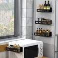 thumbnail image 3 of WRKEKC Clearance Magnetic Refrigerator Organizer with Mesh Shelves, Rustproof Spice Rack for Kitchen Storage, Adjustable Durable Design with Strong Magnets, Space-Saving Solution for Countertop, 3 of 6