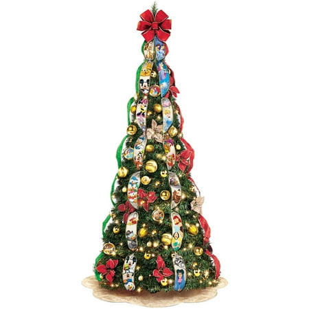 Disney Christmas Holiday Disney 7 Foot Pull-Up Christmas Holiday Tree w/ Ornaments & 200 Mini-Lights ()