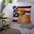thumbnail image 3 of Carolines Treasures BB9676PW1414 Rhodesian Ridgeback Patriotic Fabric Decorative Pillow, 3 of 4