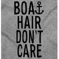 thumbnail image 2 of Boat Hair Don't Care Ocean Vibes Cute Women Plus Size Graphic Pullover Hoodie Brisco Brands 5X, 2 of 3