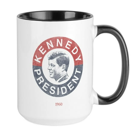 

CafePress - JFK For President Large Mug - 15 oz Ceramic Large Mug