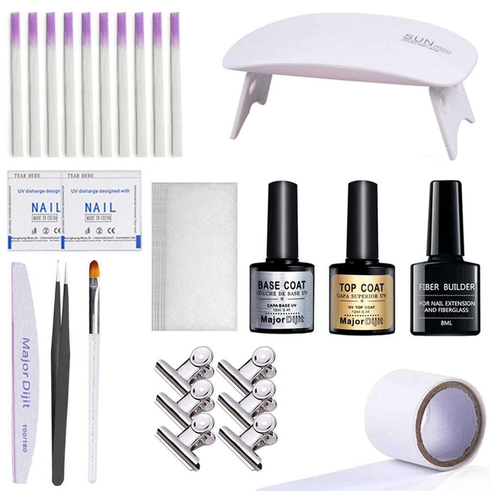 LeKing Professional Fiberglass Nail Kit Fiber Nails Extension and