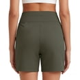 thumbnail image 5 of KIHOUT Women's High Waisted Yoga Shorts Tummy Control Butt Lifting Workout Shorts with Pockets for Running Gym Daily Casual Wear, 5 of 5