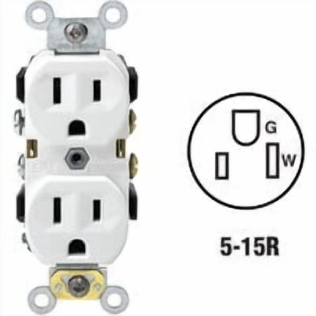 Leviton Commercial Grade Duplex Outlet - Pack of 24