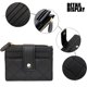 thumbnail image 5 of 1 Uds. Cartera pequeña y compacta para mujer, cartera de piel sintética, 8 tarjeteros con bolsillo con cremallera, monedero negro JM, 5 of 5