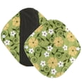 thumbnail image 2 of TopLLC Serviette Hygiénique Lavable Réutilisable Serviette Menstruelle Verte P Cloth Pad, 2 of 3