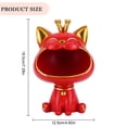 thumbnail image 2 of Contenedor de artículos pequeños creativos, boca grande, estatua de gato, accesorios de almacenamiento de escritorio, 2 of 6
