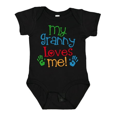 

Inktastic My Granny Love Me Gift Baby Boy or Baby Girl Bodysuit