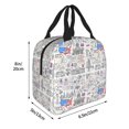 thumbnail image 4 of Kdxio America Landmarks2 Print Insulated Lunch Bag,Reusable Tote Lunch Box for Women Men,Leakproof Cooler Lunch Bags for Work Office Travel Picnic, 4 of 6