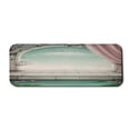 thumbnail image 1 of Vintage Computer Mouse Pad, Pastel Design Fairytale Castle on Clouds Curtains of Royal Balcony, Rectangle Non-Slip Rubber Mousepad Large, 31" x 12", Mint Green Rose and Coconut, by Ambesonne, 1 of 2