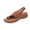 Brown, variant on Women's Wedge Sandals Open Toe Thick Sole Platform Solid Color Summer Casual Comfortable Walking Sandals Brown