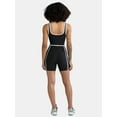 thumbnail image 2 of Athletic Works Women's and Women's Plus ButterCore Tipped Tennis Romper, Sizes XS-4X, 2 of 5
