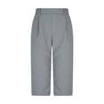 thumbnail image 6 of Tauxra Capri Pants for Women, Office Ankle with Pockets, Casual Stretch Solid Color for Work & Daily Wear, 6 of 9