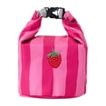 thumbnail image 2 of Clearance Under $5 Striped Insulated Lunch Bag Large Capacity Thermal Tote for Work School Picnic,1PC,Pink, 2 of 4