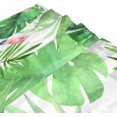 thumbnail image 3 of Coolnut Palm Leaves Flamingo Shower Curtain Bathroom Decor Watercolor Shower Curtain Sets Fabric Cloth Bathroom Curtains with Hooks 60x72 Inch, 3 of 6