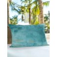 thumbnail image 4 of Outdoor Pillows Waterproof, Teal Throw Pillows with Inserts Included, Vintage Abstract Oil Painting Art Modern Indoor Outdoor Decorative Lumbar Pillow for Bed/Couch/Patio 12"x20", 1Pcs, 4 of 8