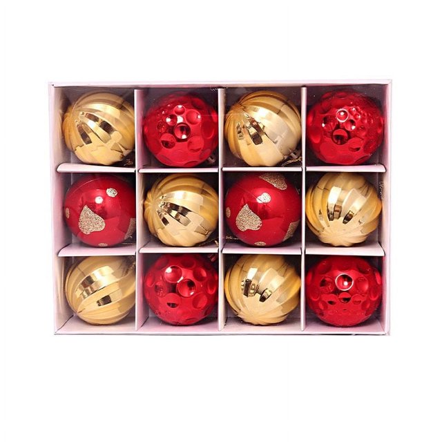 Christmas Balls Tree Ornaments Shatterproof Christmas Decorations Set with Reusable Hand-held Gift Package for Holiday Tree Decor