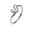 Silver, variant on Women's Stainless Steel Jewelry Design Personality French Tilted Heart Feature Trendy Retro Ring Gold Size 8