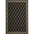 thumbnail image 1 of Safavieh Courtyard 2'4" X 14' Power Loomed Rug in Black and Beige, 1 of 3