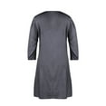 thumbnail image 2 of Niuer V Neck Short Sleeve Denim Dress for Women Summer Casual Tunic Dress, 2 of 5