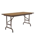 thumbnail image 3 of Correll Cfa2448Px-06 .75 Inch High-Pressure Top Folding Tables - Adjustable Height - Med Oak, 3 of 4