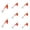 Orange 2.36Inch, variant on 4/8pcs Fishing Spinner Baits Lures Kit Hard Spinners Lure for Bass Walleye Salmon Trout Redfish Spinner Bait with Treble Hooks Metal Lures for Freshwater