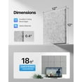 thumbnail image 4 of Soundsbay Soundproof Wall Panels Square Self-Adhesive Soundproof Absorbing Noise Cancelling Wall Panels 12 Pack Gray 12'' x 12'' x 0.4'', 4 of 7