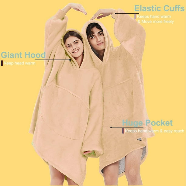 Hoodie - Poncho Pull à capuche Towel pour Homme