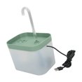 thumbnail image 4 of Pet Drinking Fountain, Easy To Disassemble Cat Water Fountain With Elbow Nozzle For Cats Transparent Turquoise, 4 of 8