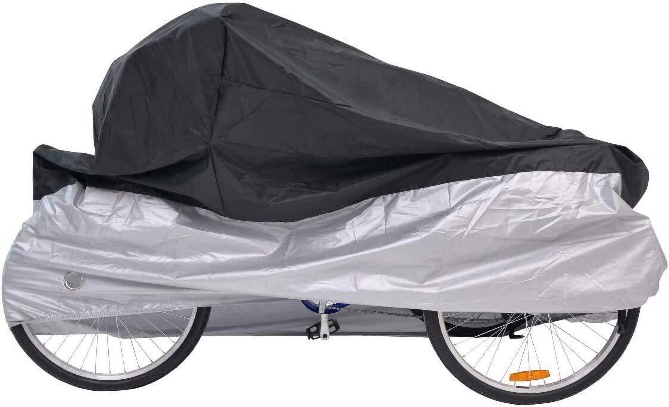Bike Cover, Outdoor Waterproof and UV Protected Bike Cover, Adult Tricycle Cover Motorcycle Covers with Storage Bag for Mountain Road E-Bikes (86x37x43 Inches)