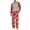 08-Red Snowman, variant on Men's Pajama Set Lightweight Sleepwear Long Sleeve Shirts and Bottoms Soft Comfy Pjs with Pockets