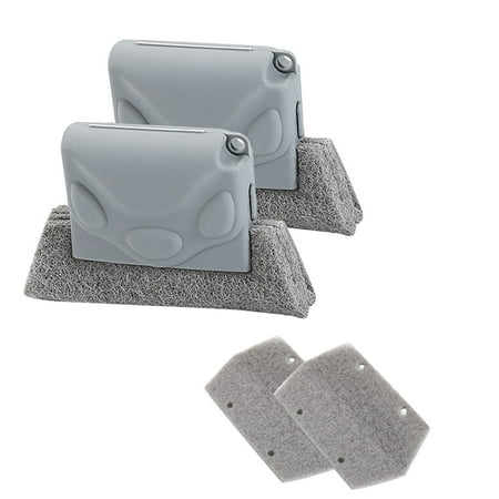 

Mittory Tools 2PC Creative Groove Cleaning Brush Window Door Track Cleaning Brush+2PC Cleanpad