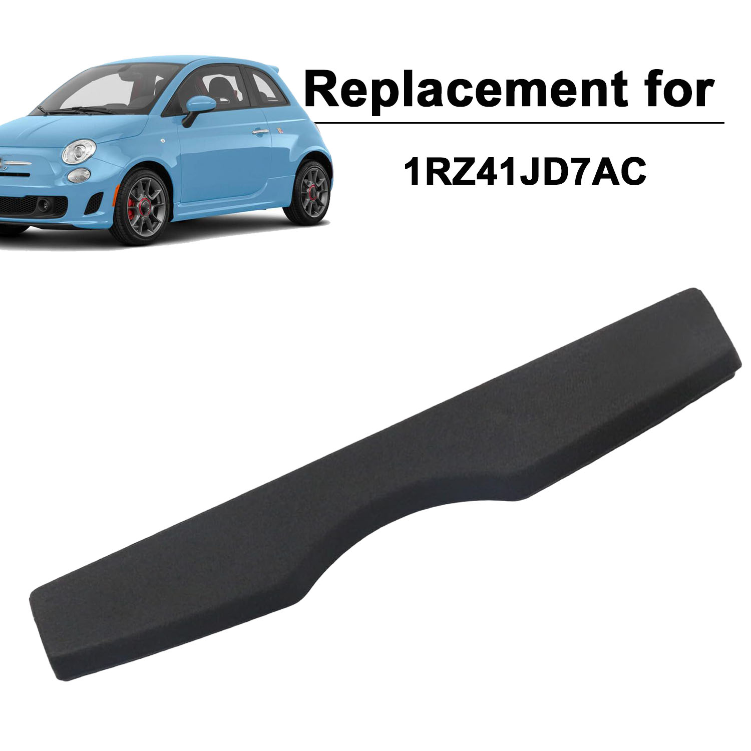 Fit 2012-2017 Fiat 500 Non-retractable Cargo Cover for 2012 2013 2014 2015 2016 2017 Fiat 500 SUV Rear Trunk Privacy Shade Accessory, Black