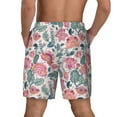 thumbnail image 4 of Uemuo Flower Leaves Pattern Mens Swim Trunks Quick Dry Board Shorts with Mesh Lining, Stretch Beach Shorts Quick Dry No-Chafing Board Shorts-Large, 4 of 9