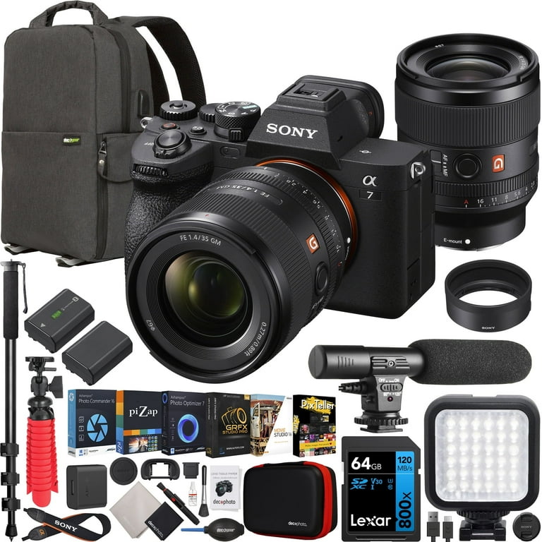 Sony a7 IV Full Frame Mirrorless Camera w/ FE 35mm F1.4 GM G