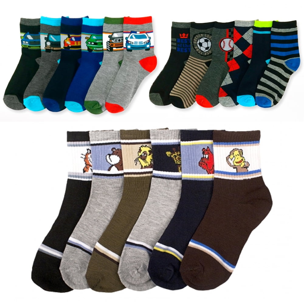All Top Bargains 12 Pairs Assorted Boys Socks Size Ages 68 Years Kids