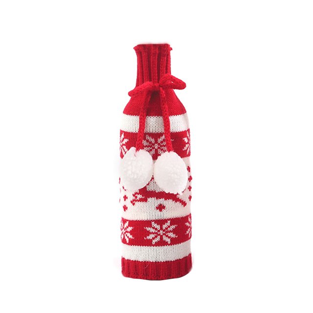 Toystoory Cubierta elástica para botella de vino, de comedor, Navidad, cerveza, botella de vino, ropa, banda de champán, boda, Bar, Hotel, Kits de decoración para fiestas Tipo 2 Toystoory HA068797-02