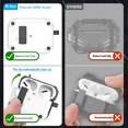 thumbnail image 2 of suit for Airpods Pro 2nd Generation/1st Generation Case Cover with Automatic Snap Switch  Secure Lock Clip Super Protective for Airpods Pro Case (2023) with Keychain for Men Women-Black, 2 of 6
