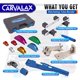 thumbnail image 2 of Kit doblador de tubos CARVALAX con trinquete de 90° con 7 cabezales y herramientas, 2 of 8