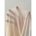 thumbnail image 7 of Women's Solid Color Contrast Mesh Pleated Sexy Mini Dress, Apricot, Sizes, 7 of 7