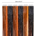 thumbnail image 3 of Halloween rain screen home bedroom living room dormitory party background1mx3mOrange black, 3 of 5
